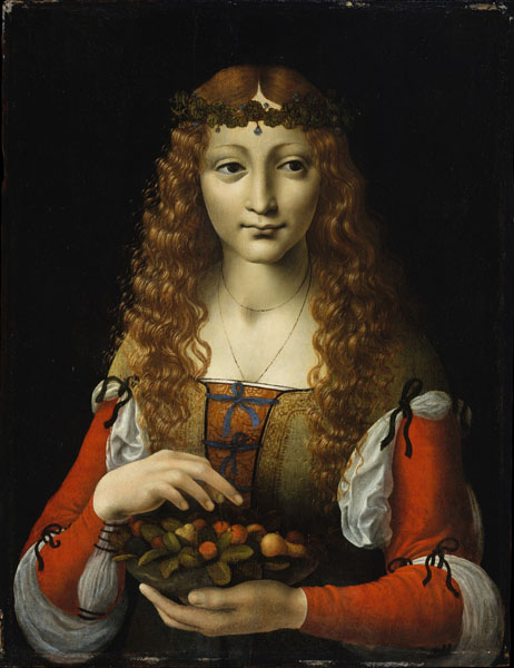 girl with cherries